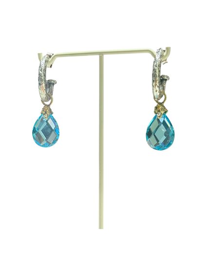 Orecchini Cianfrone Gioielli Donna in Argento Topazio O37.AZ.MEDITERRANEO - O37.AZ.MEDITERRANEO